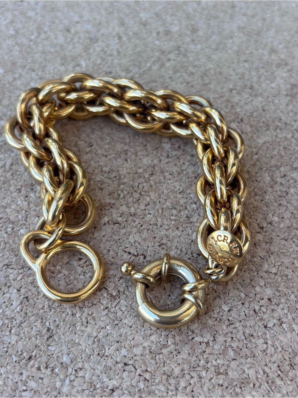 J. Crew Polished Gold-Tone Braided Link Bracelet